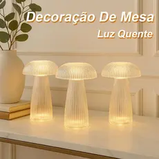 Luminárias De Mesa Cogumelo Abajur Decorativo Moderna Minimalista Led Luz Quente Quarto