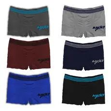 Kit com 6 Cuecas Boxer Vile Jack Algodão Premium Tecnológica