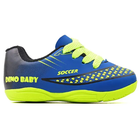 Chuteira Bebe Menino Menina Futsal Soccer Dino Baby Confortavel 18ao25
