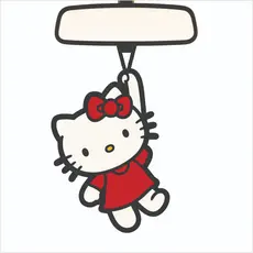 4x Cheirinho de Carro Hello Kitty Aromatizante Automotivo