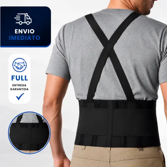 Protetor Lombar Ergonômico EPI | Cinta de proteção confortável segurança certificada