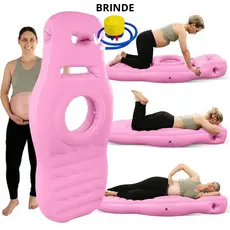 Colchão Inflável Graviconfort Grávida Gestantes Maternidade Travesseiro Gravidez Dormir de Bruços Tapete De Yoga