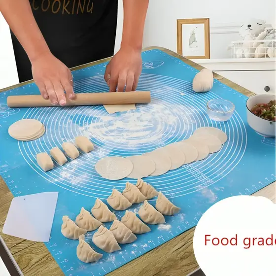 Tapete Culinário De Silicone Antiaderente Folha De Almofada Reutilizável Ferramentas De Pastelaria Esteira De Massa