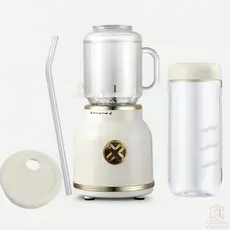 Mini Liquidificador Portátil Juicer Copo Caneca 500ml e 450ml Com 10 Lâminas, Tampa, Canudo e Copo Recarregavel