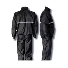 kit Capa De Chuva Roupa Para Motoqueiros Ciclistas Impermeável Calça Jaqueta C/ Capuz
