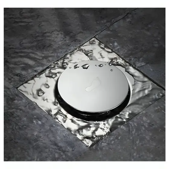 Ralo Inteligente Banheiro 10x10Cm Inox Lavabo Veda Cheiro Anti Odor