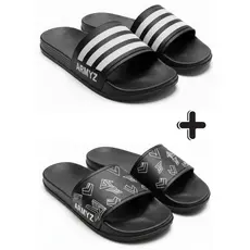 Kit Chinelo Slide 2 Pares Leves, Macios e Tendência