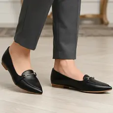 Sapato Sapatilha Mocassim Feminino Preto Confortavel Casual Bico Fino Leve 34-40
