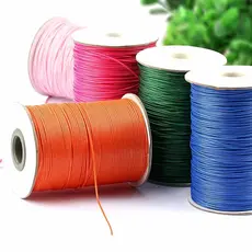 Rolo Fio Encerado 150m 1.5mm 28 Cores Para Macramê Pulseira Colar Artesanato DIY Bijuteria