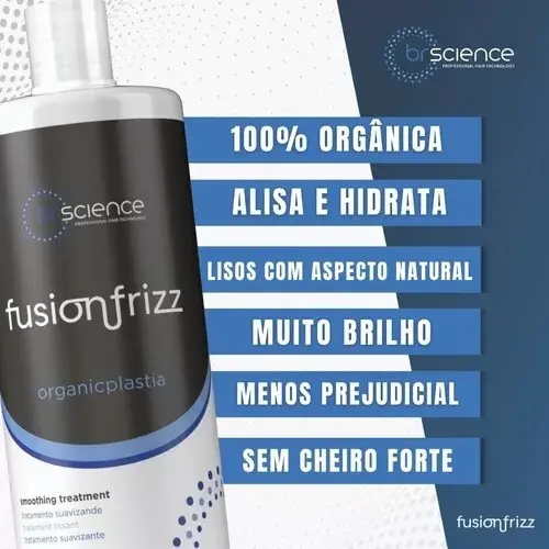 Escova Progressiva Brscience Fusionfrizz Alisador De 1l 100