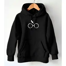 Moletom Estampado Blusa De Frio Flanelada Capuz Harry Potter Moletom Unissex Algodão Premium