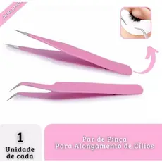 Pinça Curva De Precisão Para Alongamento Cílios Extensão