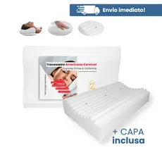 Kit Travesseiro Pillow Cervical Ortopédico Magnetico anatomico com infravermelho