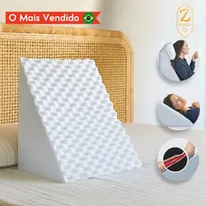 Travesseiro Encosto Triangular Repouso Leitura Encosto Anatômico Pós Cirúrgico