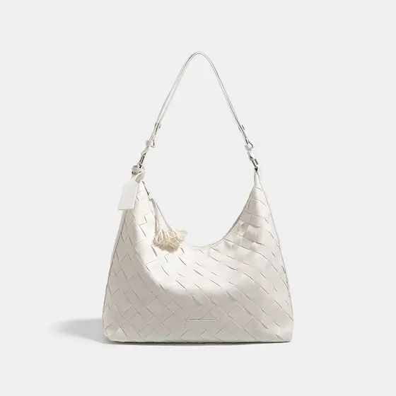 WAIEBFAF Bolsa de ombro feminina de couro macio de grande capacidade Bolsa de ombro Casual diária
