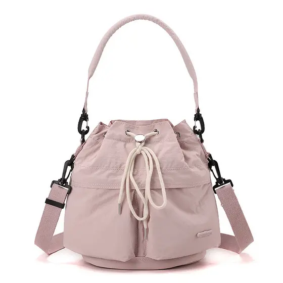 WAIEBFAF Bolsa de ombro feminina portátil Diagonal multicolorida opcional com cordão para uso diário bolsa de ombro