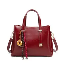 WAIEBFAF Bolsa feminina vermelha europeia americana retrô couro adequada para festa, banquete bolsa diária