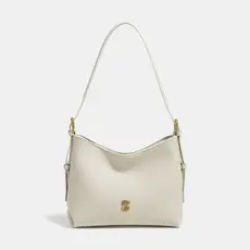 Bolsa de ombro feminina de couro macio WAIEBFAF com fivela magnética, alça de ombro Casual simples e uso diário