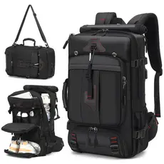 Mochila masculina Super espaçosa WAIEBFAF, extensível, à prova d'água, muito adequada para viagens, avião, aventura ao a
