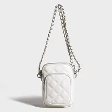 WAIEBFAF Bolsa mensageiro feminina com corrente de diamante para celular, carteira Fashion Casual bolsa mensageiro de om
