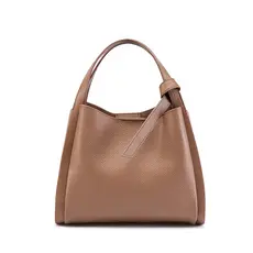 Bolsa feminina multifuncional de couro genuíno WAIEBFAF, mão 3 em 1, ombro e zíper, muito adequada para trabalho, festa,