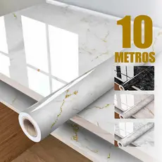 Papel de Parede Marmorizado Lavável  - Autocolante e Fácil de Aplicar, Sem Ferramentas