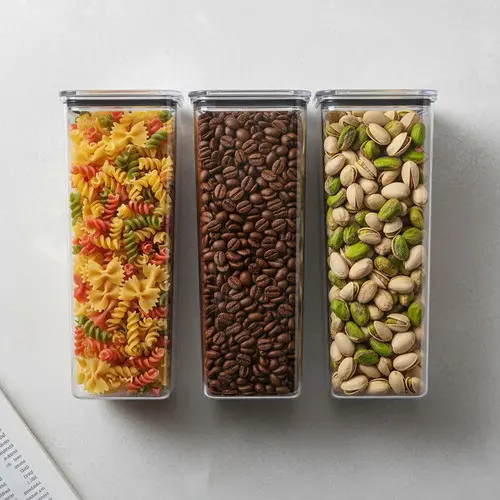 Kit 3 Potes Hermético 2,3litros Armazenar Alimento Organizar