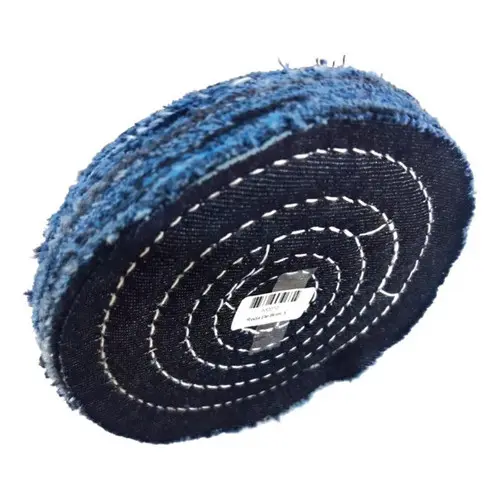 1 Disco Brim Jeans Escova Roda Polimento Politriz 6 Polegadas Metais, Joias, Madeiras, Superfícies