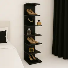 Torre Prateleira Vertical MDF 170x85 Branco Preto Marrom Multiuso Quarto Banheiro Sala Escritório
