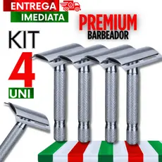 Kit Aparelho De Barbear Articulado Clássico Retro Antigo 04 Unidades Para Barbeador Ótima Qualidade