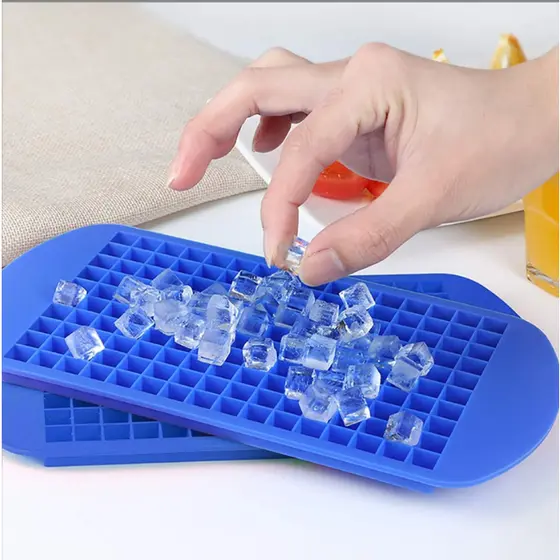 Formas De Gelo 160 Mini Cubos Pequeno Silicone Molde Drink