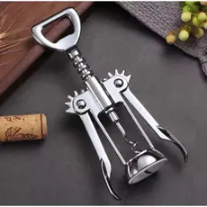 Abridor De Garrafa Vinho Saca Rolha Tipo Borboleta Multiuso Cozinha Casa Bebida Gourmet