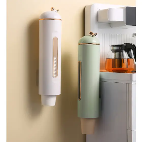 💗Porta Copos  Parede com Suporte Adeviso Organizador Dispenser De Luxo Sem Furos COM  2 cores💗