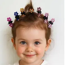 Kit 10 Mini Presilhas Strass Infantil/Pet - Cabelo