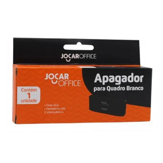 Apagador Magnético Para Quadro Branco Com Compartimento Para 2 Marcadores Jocar Office - Material Escolar/Papelaria