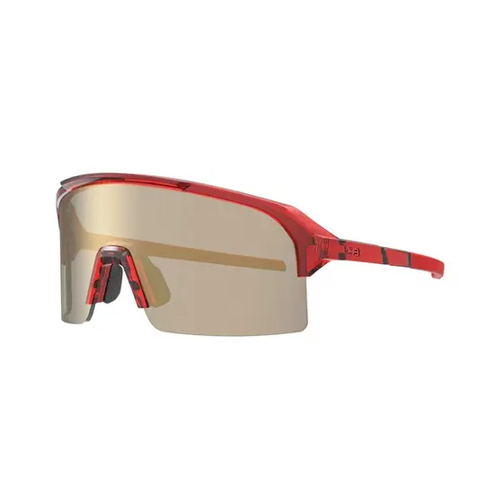 Óculos Ciclismo HB Edge Gloss Red Apple/Gold Chrome