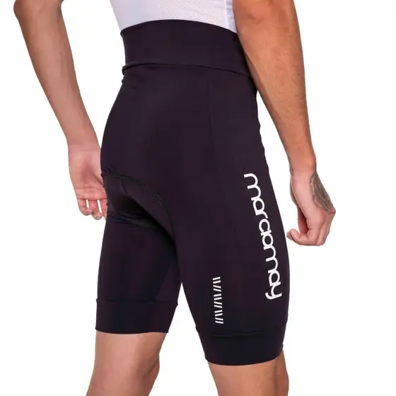 Bermuda De Ciclismo Masculina Márcio May Light Preta E Logo Branca