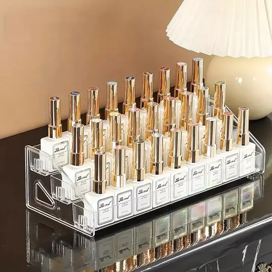 Organizador de Maquiagem - Porta Paleta, Blush, Sombra Acrilico 3 Camada - Organizador Multiuso