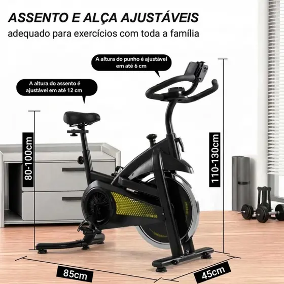 Bike Spinning Para Apartamento 150kg Bicicleta Ergométrica Mecânica 15kg Bicicleta Ergometrica Exercícios Profissional