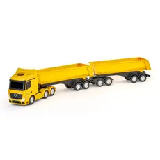 Caminhão Infantil Menino Miniatura Mercedes Benz Actros Rodotrem Basculante