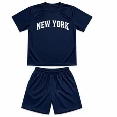 Conjunto Infantil Dri Fit Camisa e Short Estampas de Cidades| Roupa Menino Verão Confortável e Estilosa