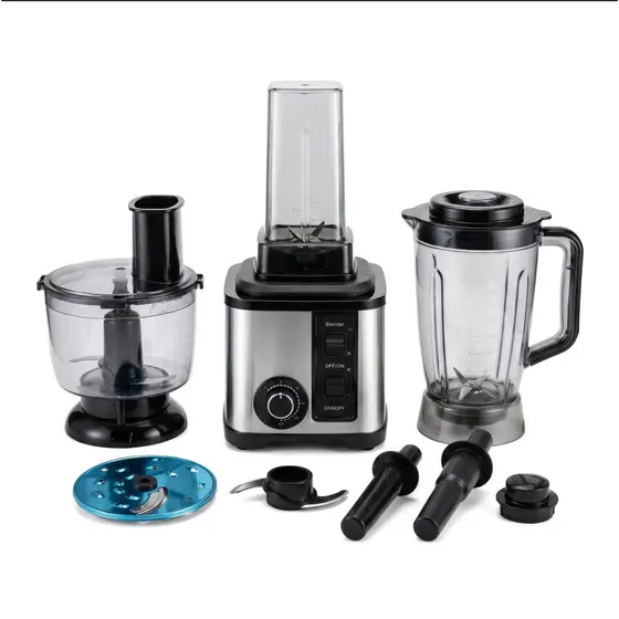 Conjunto de Processador de Alimentos Doméstico Multifuncional 6 em 1 de Alta Potência 1000W