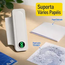 impressora termica a4 portatil bluetooth app celular recarregavel usb pro
