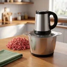 2L 3L Picador De Alimentos Moedor De Carne Mixer Elétrica Processador Cozinha Casa Alho - 110v- 220v