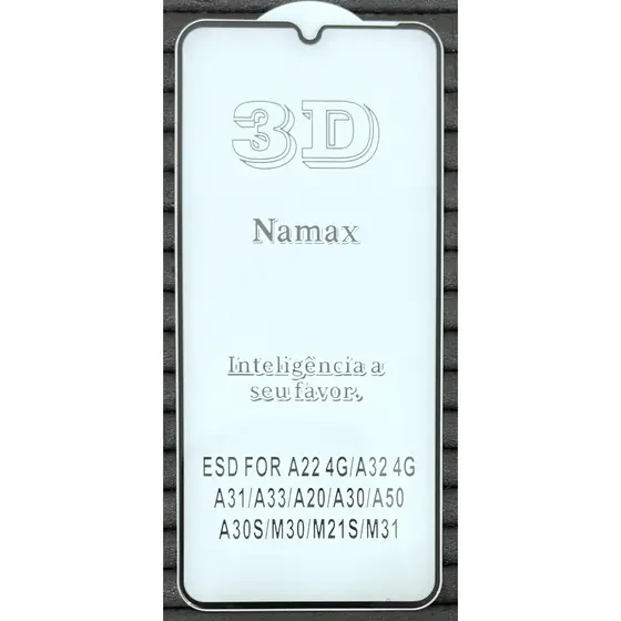 Película compatível com Samsung A22 4G/A32 4G/A31/A33/A20/A30/A50/A50s/A30s/M21S/M31 de Vidro 3D