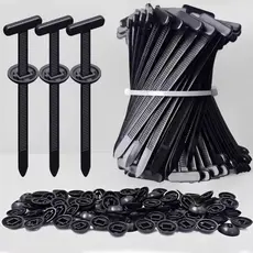100 Peças Abraçadeira de Nylon Plástica Automática Tipo T Universal Fixador Multiuso Fivela Carro Moto Casa