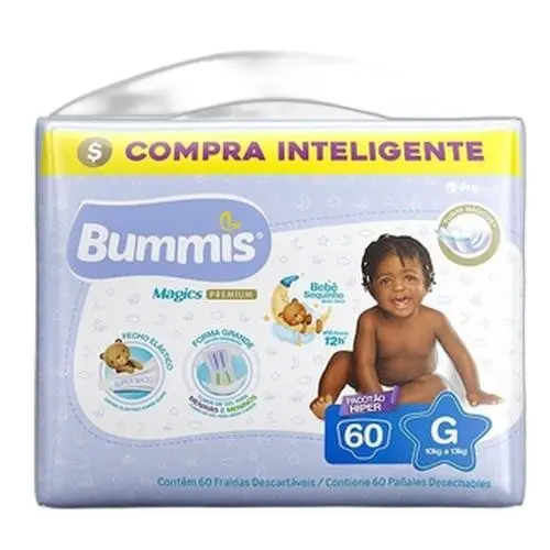 Fralda Bummis Hiper Pacotão G c/60