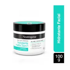 Creme Facial Neutrogena Face Care Intensive Hidratante Matte 3 Em 1 100Gr