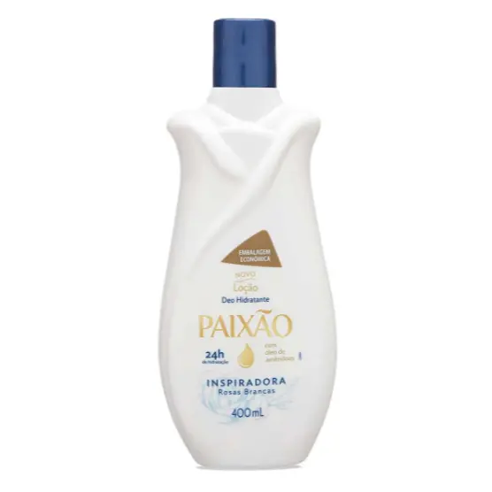 Loção Corporal Deo Hidratante Paixão Inspiradora Rosas Brancas 400ml