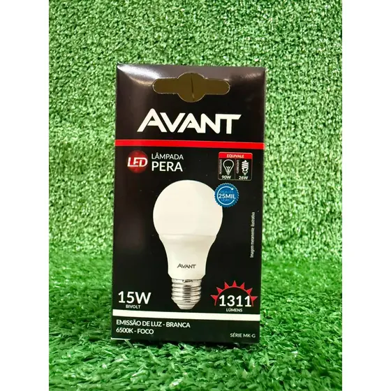 KIT Lâmpada de LED PERA 15w LUZ branca AvAnt 6500k